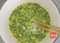 Illustration of how to make green onion and egg pancakes 2