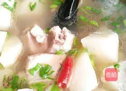 Illustration of how to make radish pork ribs soup 8