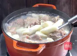 Yam Pork Belly Big Bone Soup Recipe Illustration 13