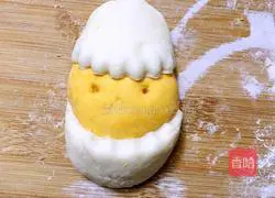 Illustration of how to make shell-broken chicken steamed buns 6