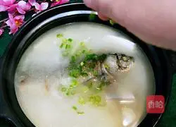 Illustration of how to make crucian carp tofu soup 15