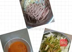 Illustration of how to make fried noodles with cabbage 2