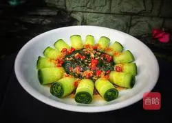 Illustration of how to make emerald cucumber rolls 11