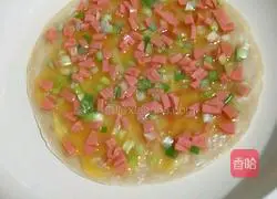 Illustration of how to make egg hand cakes 7