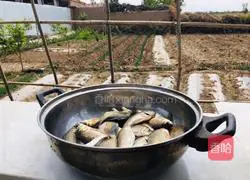 Illustration of how to make scallion and crucian carp soup 2