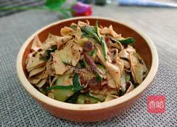 Illustration of how to cook bean curd skin with mushroom sauce 10