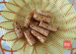 Illustration of how to make butterfly pea flower yam juice 2