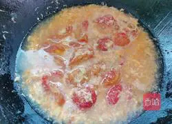 Illustration of how to make tomato and egg soup 6