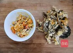 Illustration of how to make crab paste soup 1