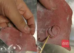 Illustration of how to make cute bean paste buns 6