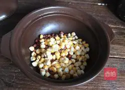 Corn and red beans Illustration of how to make soup 4