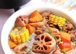 Lotus root and pork ribs soup recipe 13