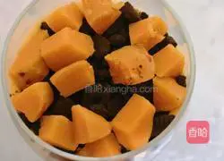 Papaya Oreo Sweet Potato Yogurt Cup Recipe Illustration 3