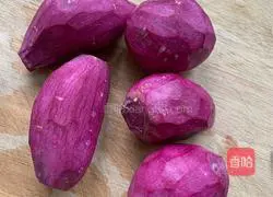 Illustration of how to make purple sweet potato and rose steamed buns 1