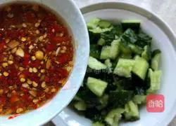 Spicy and sour appetizer with cucumbers Practice illustration 5