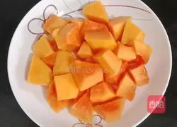 Illustration of making fermented taro balls and papaya 10