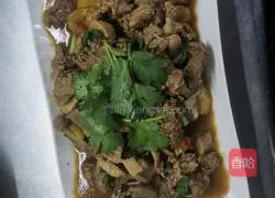 Illustration of how to make potato braised duck 8