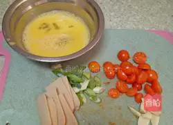 Illustration of how to make vegetarian fried noodles 2