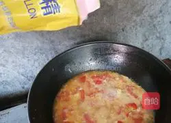 Tomatoes Illustration of how to make egg soup 6