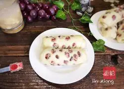 Red bean steamed bun roll recipe 15