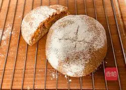 Illustration of how to make whole wheat floss cheese European buns 10