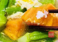 Illustration of how to make sweet potato, chicken and mustard soup 11