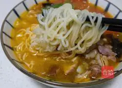 Illustration of how to make tomato noodles 11