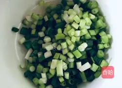 Illustration of how to make scallion oil noodles 2