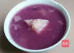 Illustration of how to make taro and purple sweet potato syrup 9