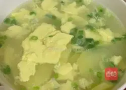 Potato, egg and green onion soup recipe 4