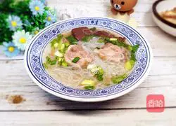 Illustration of how to make mutton vermicelli soup 9