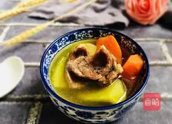 Green carrot stewed beef Illustration of how to make tendons 6