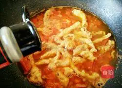 Illustration of how to make fried meat with tomato soup 6