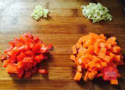 Illustration of how to make minced meat and peas 2