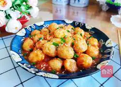 Illustration of how to make tiger skin quail eggs with tomato sauce 13