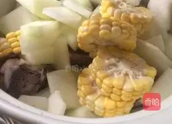 Winter Melon and Corn Pork Ribs Soup Recipe Illustration 6