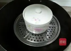 Illustration of how to make steamed egg custard 8