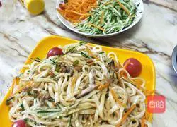 Illustration of making fried noodles 8