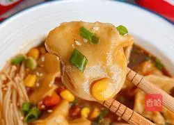 Illustration of making braised dumplings with soy sauce 12