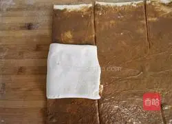 Illustration of how to make sesame sauce layer cake (leaf dough) 13