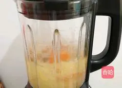 Illustration of how to make sweet potato, peanut and millet paste 4