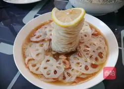 Illustration of how to make lemon lotus root slices 4