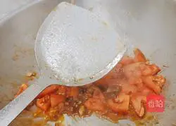 Illustration of how to make tomato and egg noodles 8