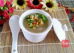 Illustration of how to make sea rice and winter melon soup 11