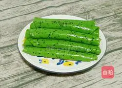 Celery and Sesame Egg Pancake Recipe Illustration 11