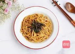 Illustration of how to make scallion noodles 10