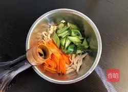 Illustration of how to make cold yuba 6