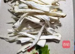 Illustration of how to make cold king oyster mushrooms 1
