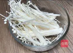 Enoki mushroom tomato and egg soup recipe 1