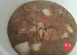 Illustration of how to make beef stewed with radish 9